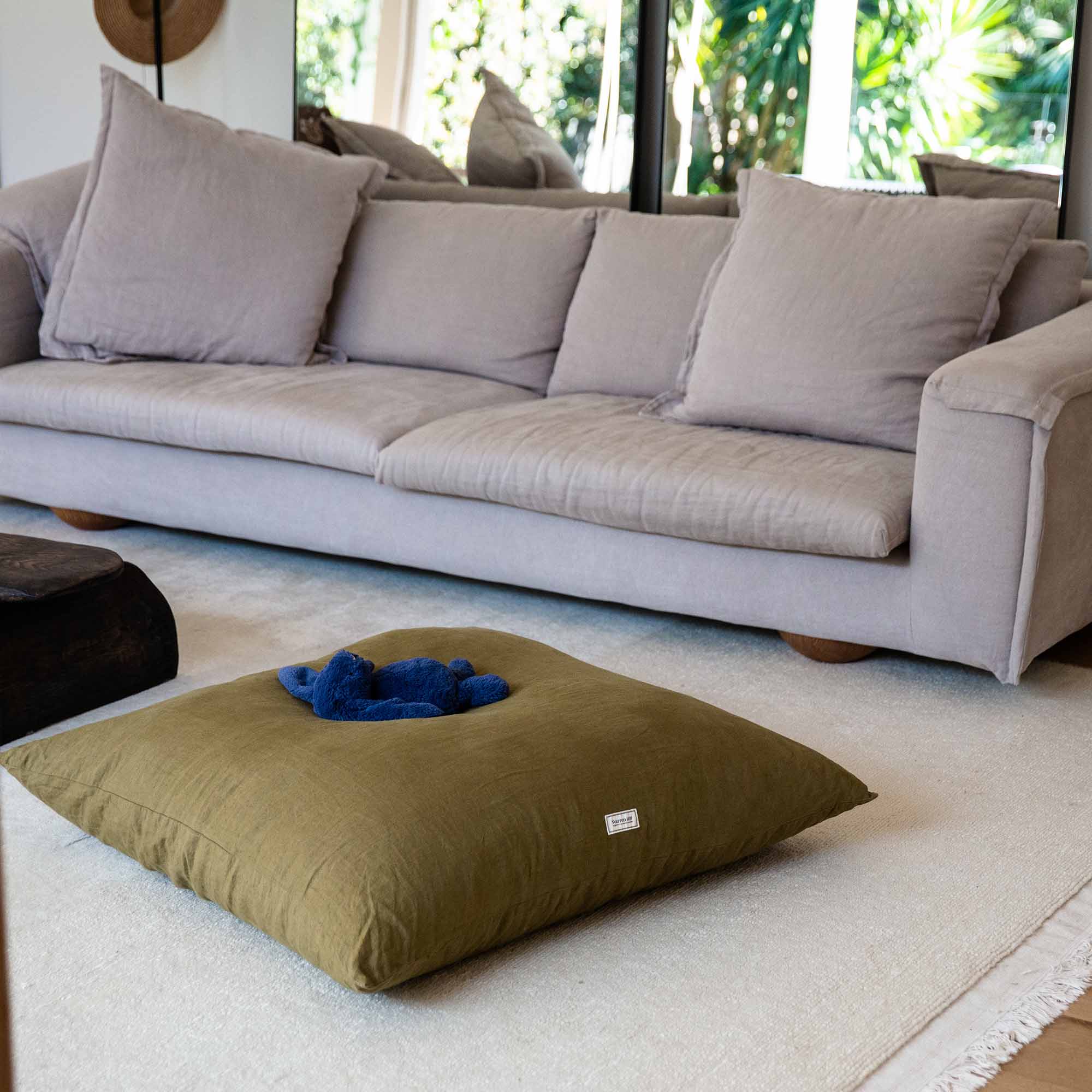 Olive Family Floor Cushion – Soft & Stylish 1m Floor Cushion