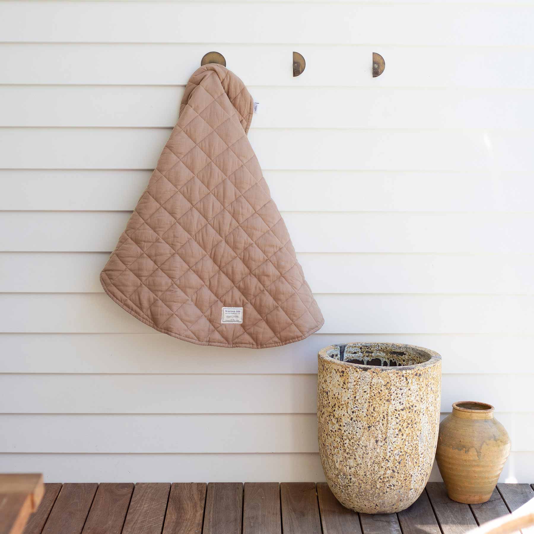 Warren Hill Linen Baby Play Mat Chestnut Colour Imperfect