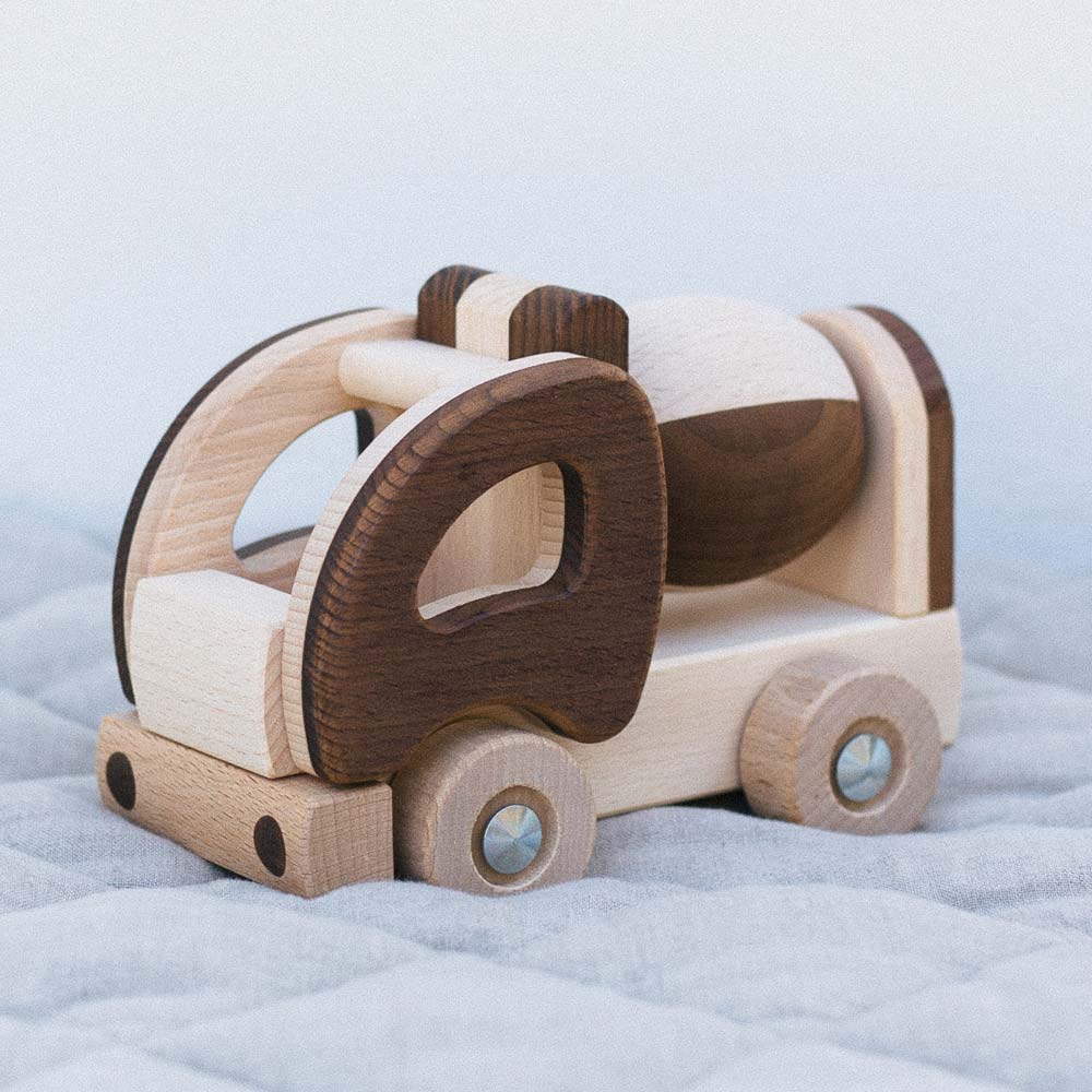 Warren Hill Goki Nature Cement Mixer Wooden Toys