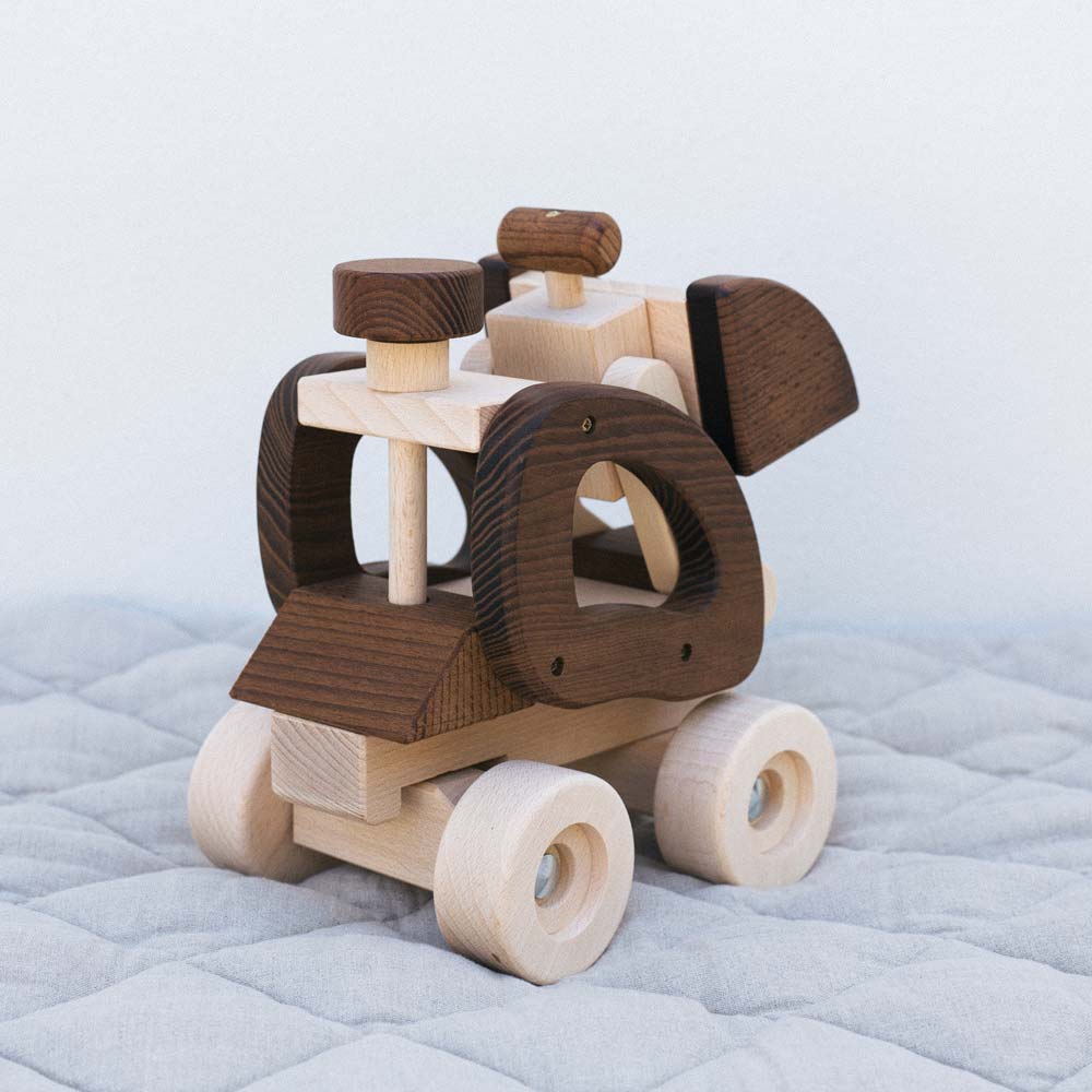 Warren Hill Goki Nature Wheel Loader Wooden Toys